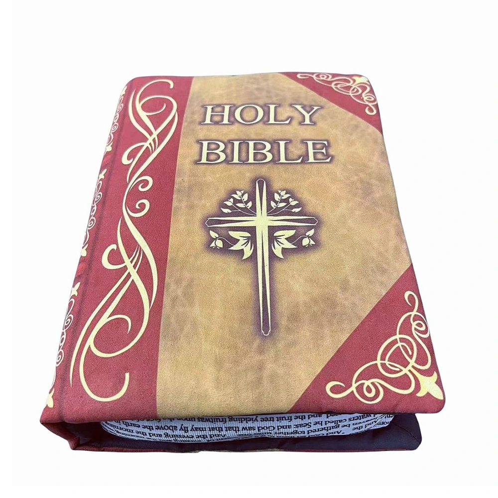 Bible Throw Pillow Book Shape Pillow Plush Stuffed Toys Indoor Decor