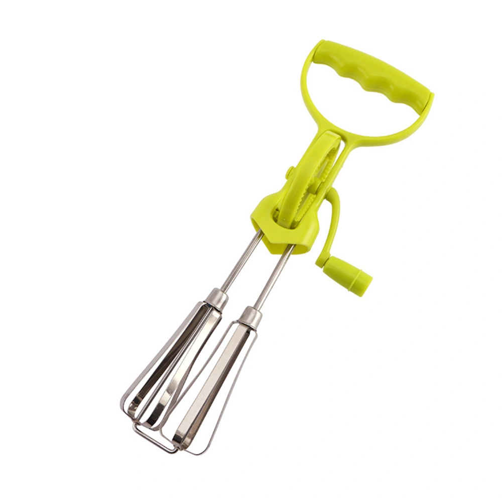 Hand Crank Egg Beater Stainless Steel Egg Whisk Frother Hand Mixer