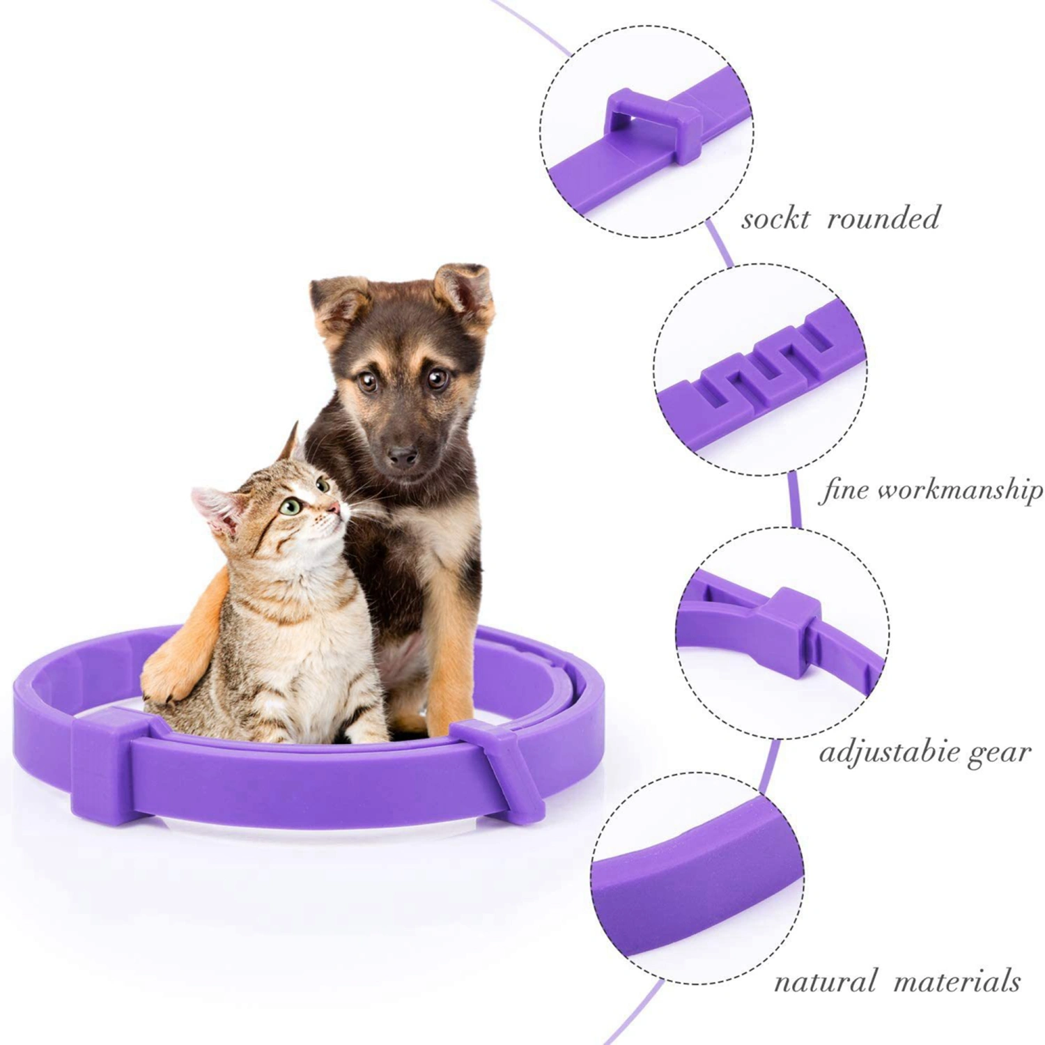 Calming Collar for Dogs Adjustable Anxiety Relief Pheromone Cat Collar