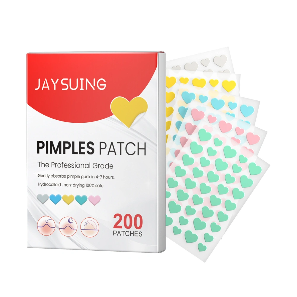 Acne Patch Pimple Patch, Heart Hydrocolloid Acne Absorbing Cover Patch