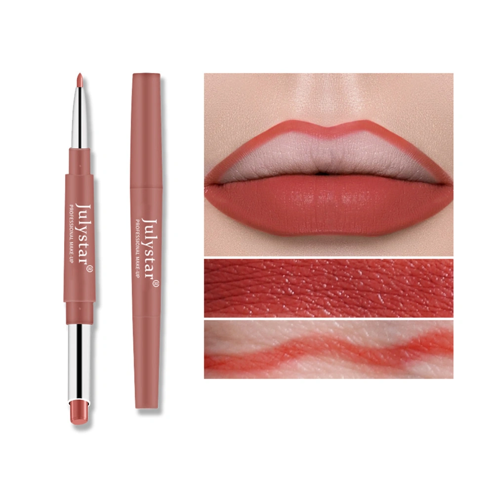 Lip Liner 2 in 1 Lipstick Waterproof Double Head Lip Liner Pencil