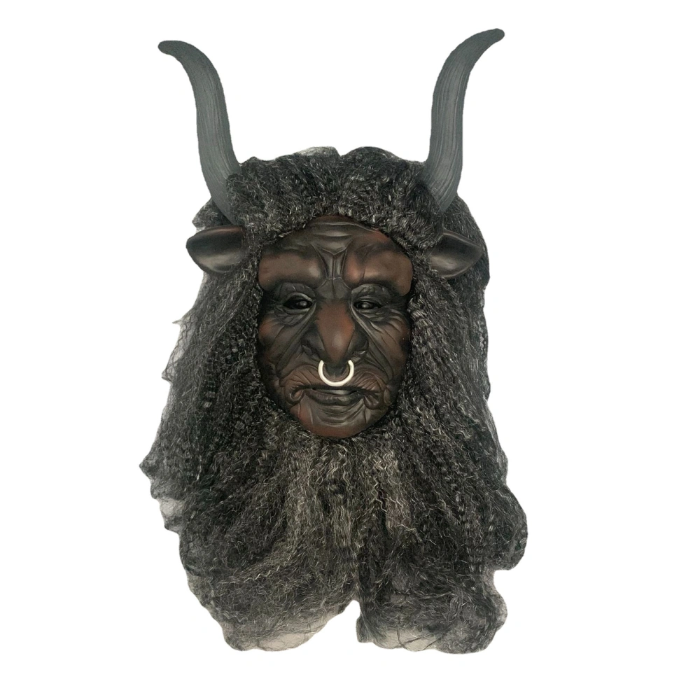 Halloween Bull Demon King Facewear Party Horror Full Head Headgear