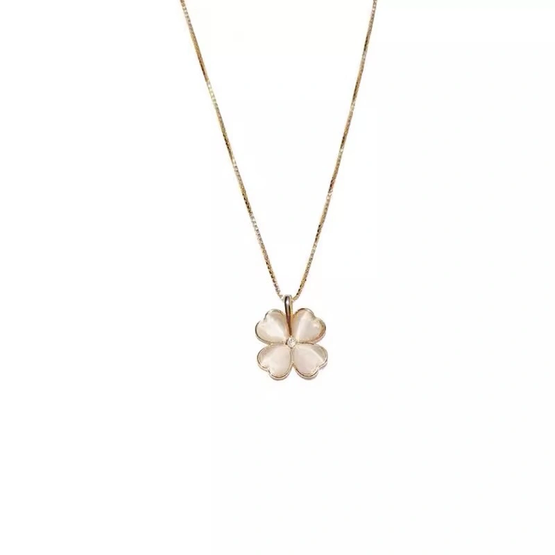 Four-leaf Clover Necklace for Women Girls, Pendant Necklaces