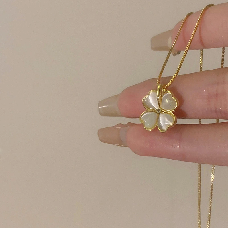 Four-leaf Clover Necklace for Women Girls, Pendant Necklaces