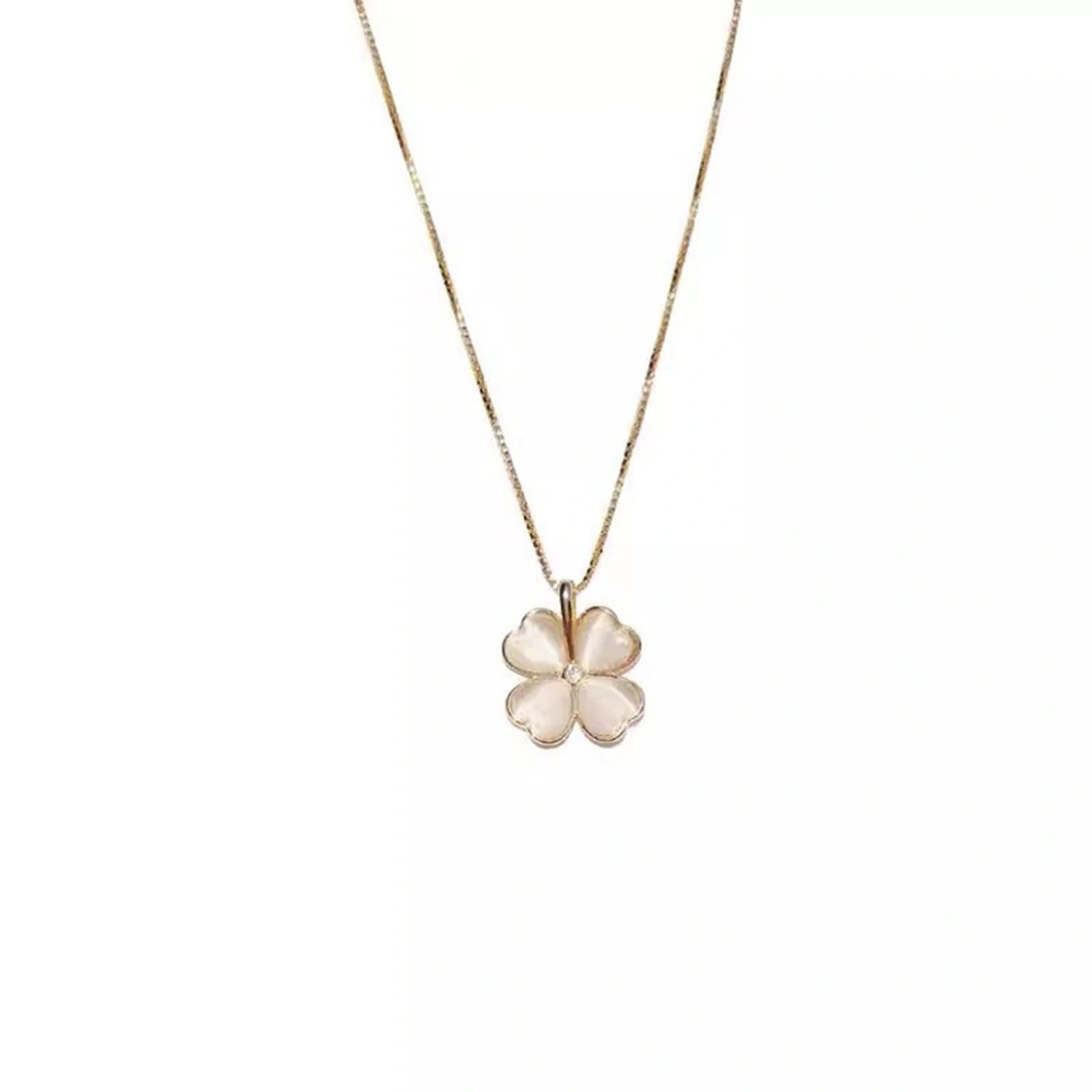 Four-leaf Clover Necklace for Women Girls, Pendant Necklaces