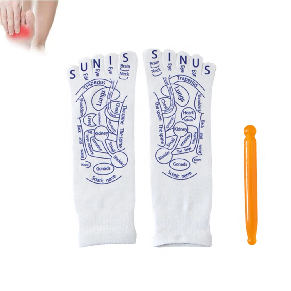 Women/ Men Acupressure Socks Five-Toe/Two-Toe Massage Cotton Socks