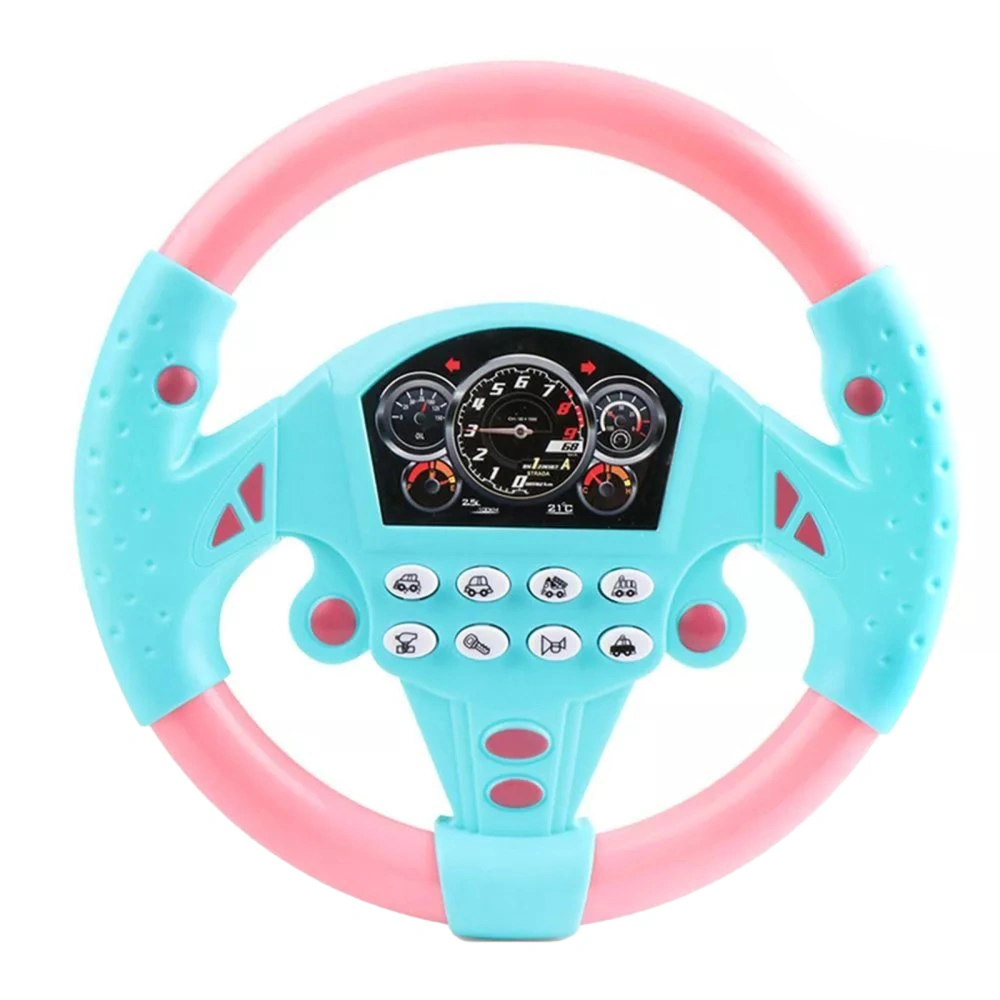 Kids' Rotating Steering Wheel Toy with Music Passenger Driving Rotation Wheel