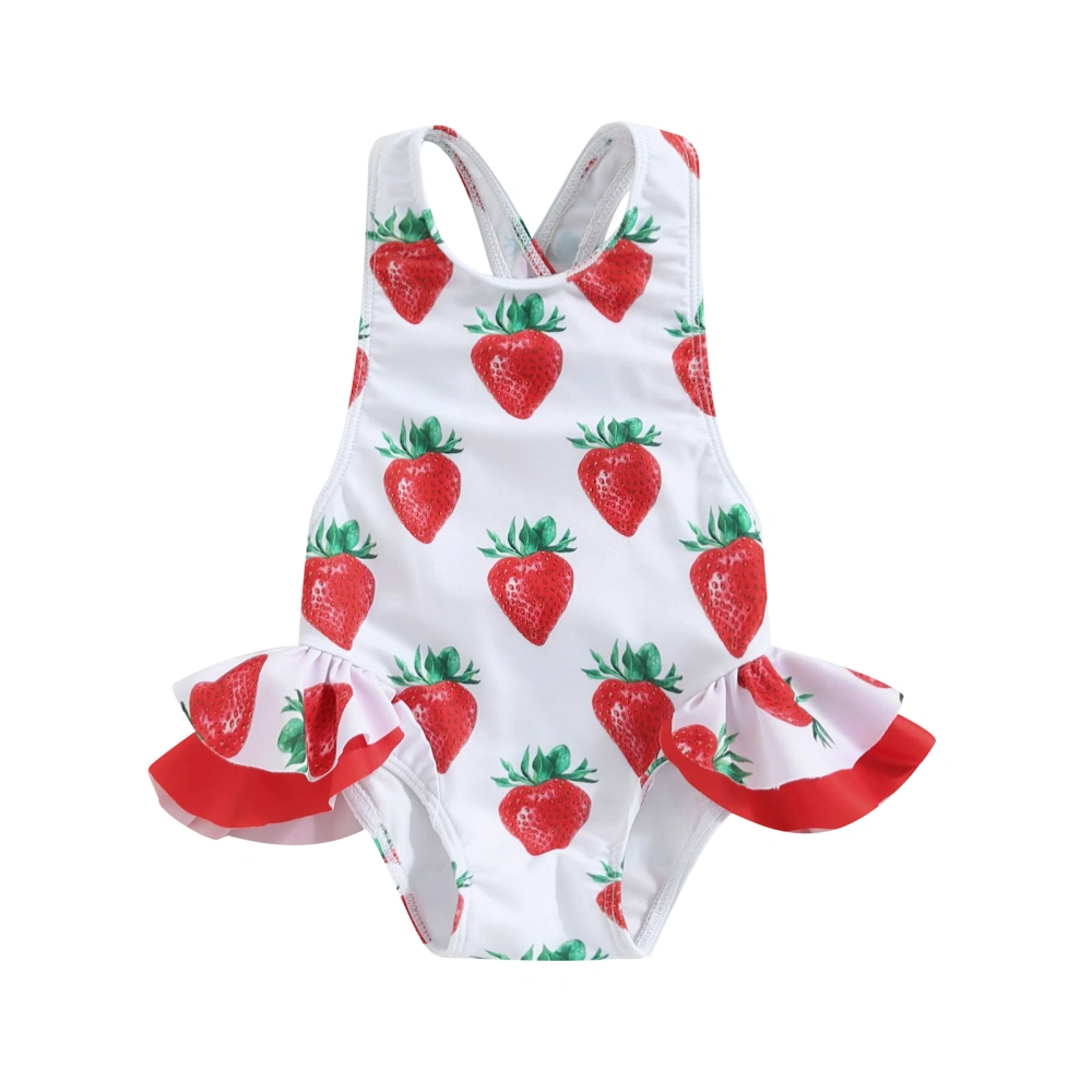 Toddler Girl Summer Swimsuit Fruit/Animal Print Bathing Suit