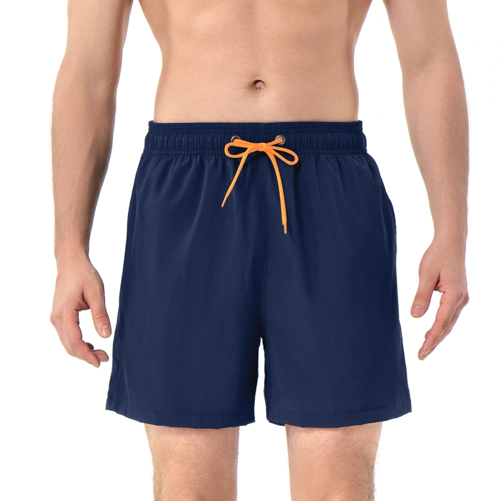 Men's Swim Trunks with Compression Liner Quick Dry Zip Pocket Shorts