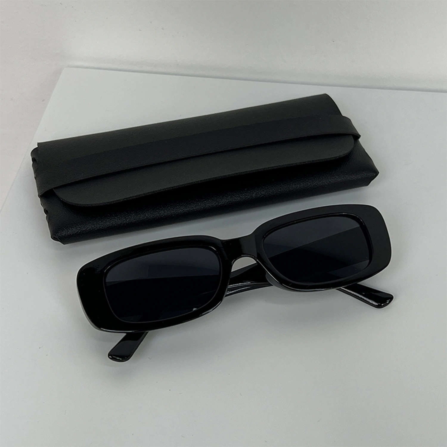 Retro Rectangle Sunglasses for Adult UV 375 Protection Fashion Eyewear