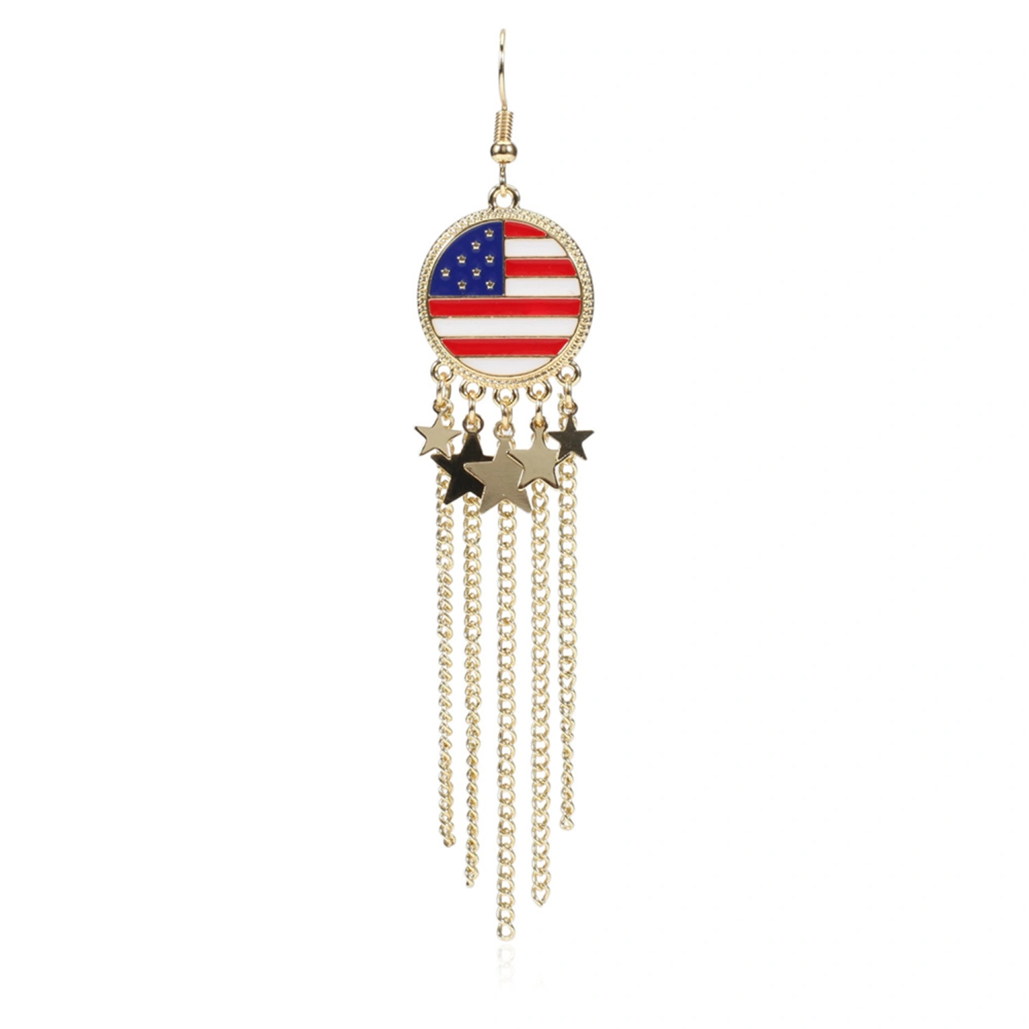 Women Fourth of July Earrings Stars and Stripes Dangle Earrings