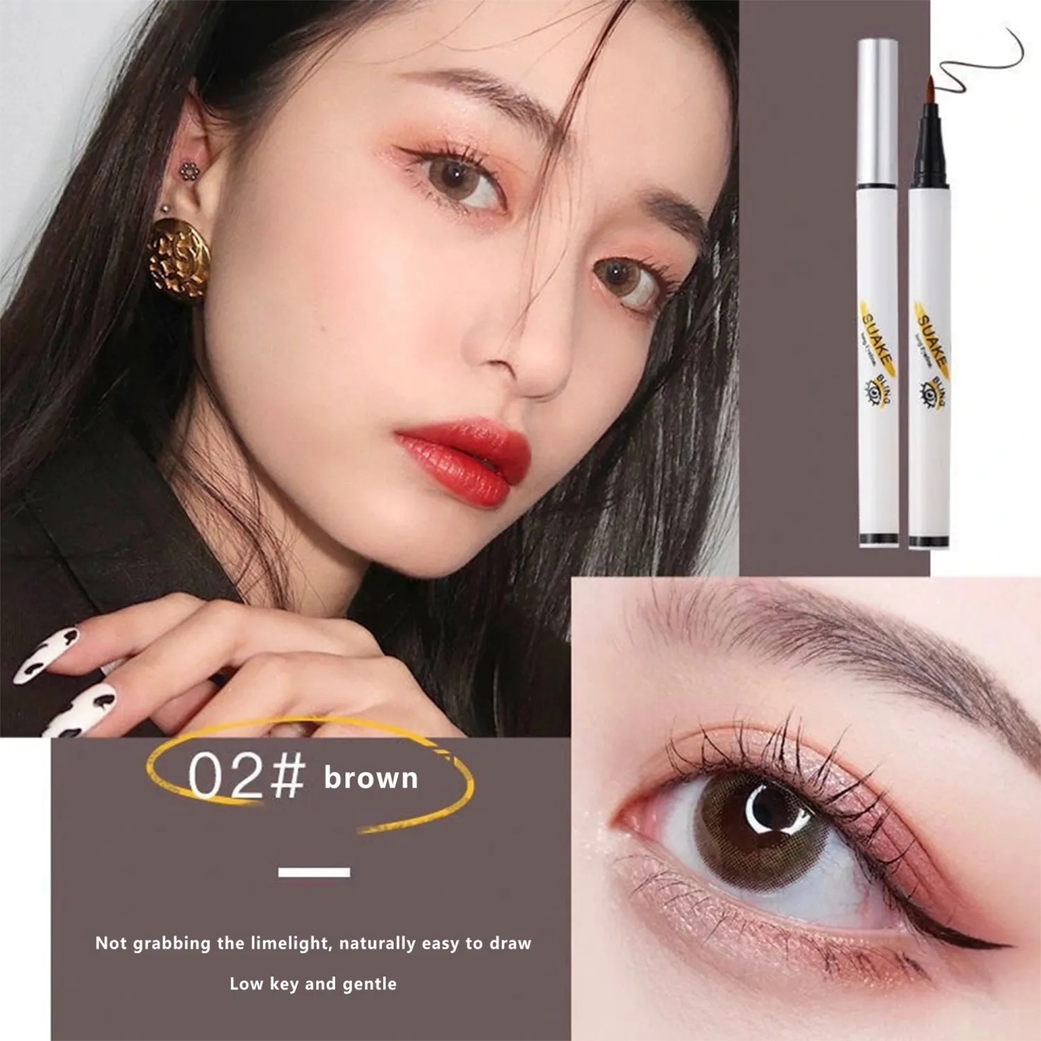 Eyeliners Waterproof Eye Liner Smudge Proof Eye Pencil Eye Makeup Pen 