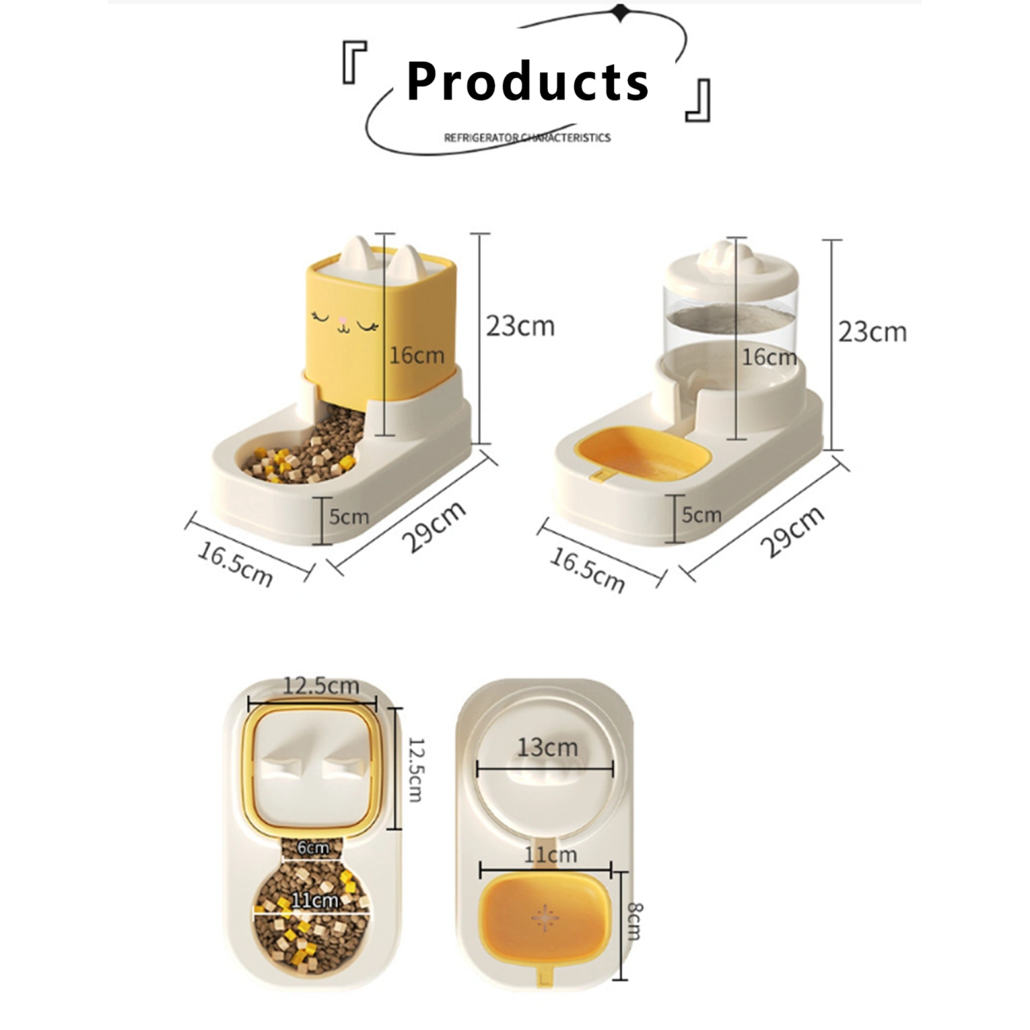 Pet Water/Food Feeder Water Dispenser PP Automatic Dispenser