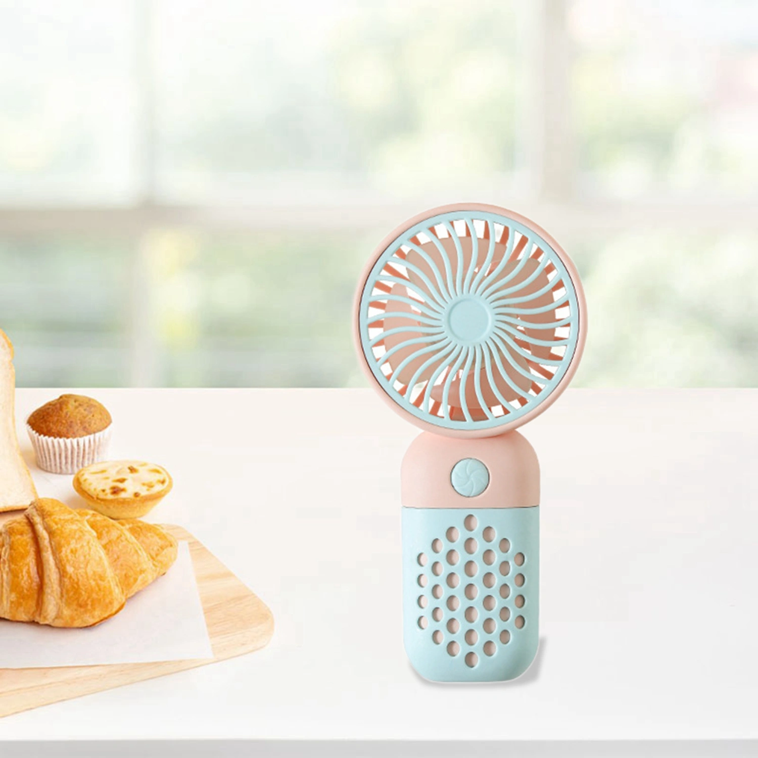 Handheld Mini Fan Rechargeable Quiet Mini Fan USB Portable Travel Fan 