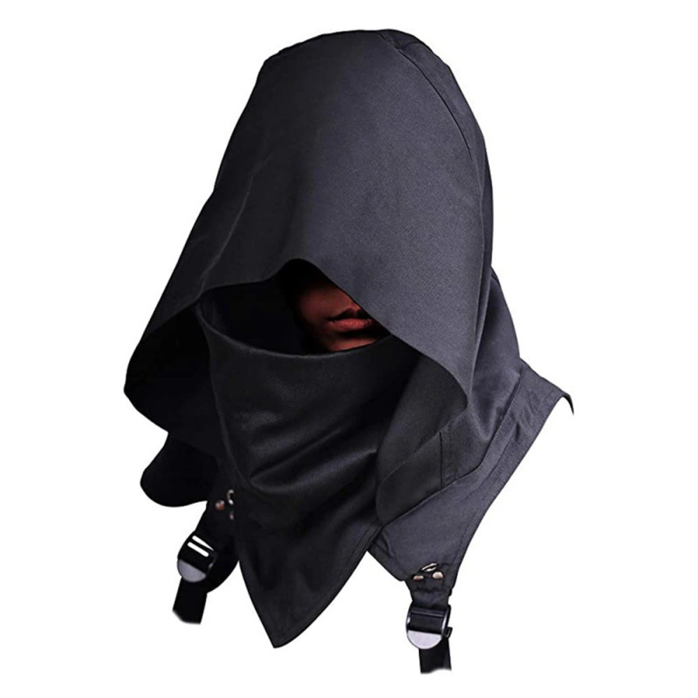 Costume Hood Cyberpunk Rogue Cowl Hood Scarf Cosplay Accessories