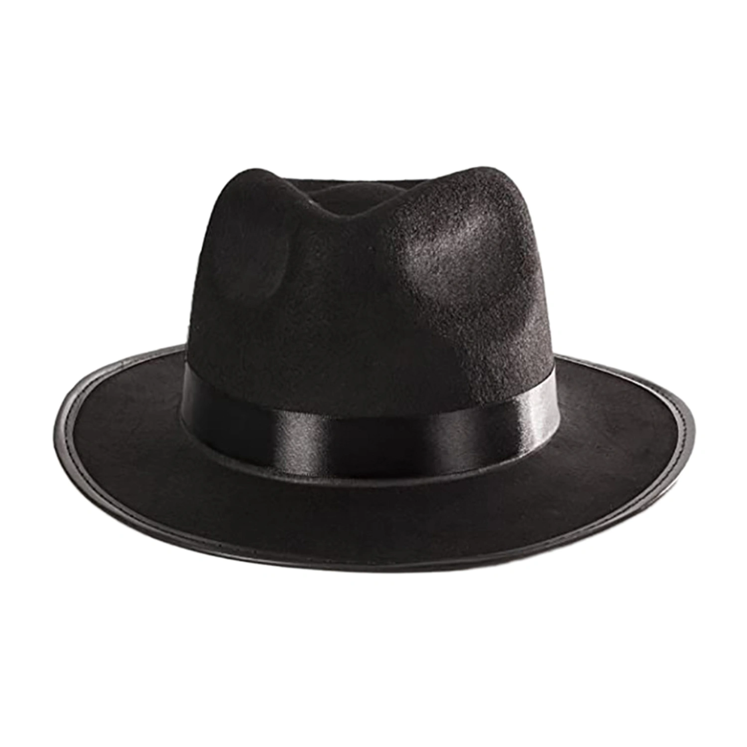Men Cowboy Hat Vintage Wide Brim Ribbon Jazz Hat Western Cap Party Hat
