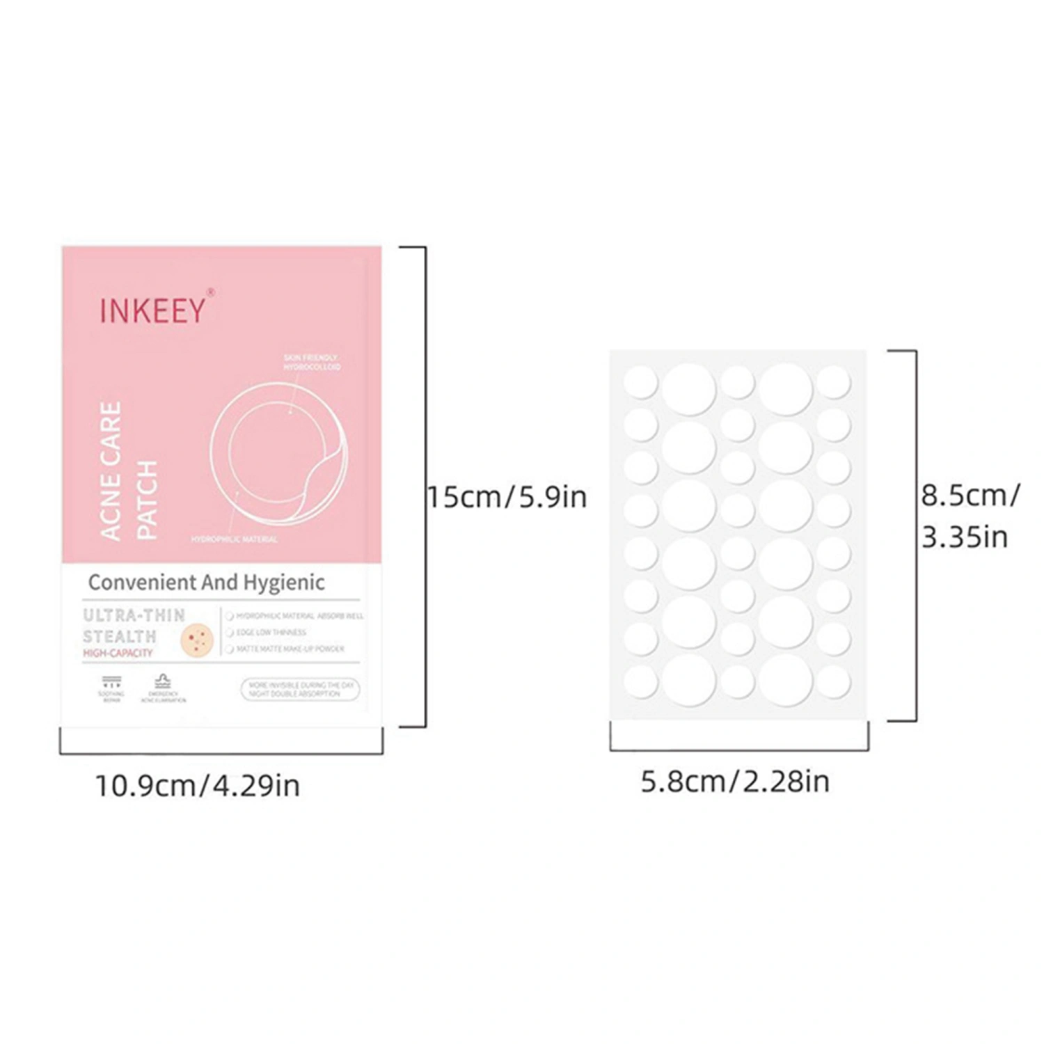 Acne Patches, Ultra Thin Invisible Pimple Patches Skin Care Sticker