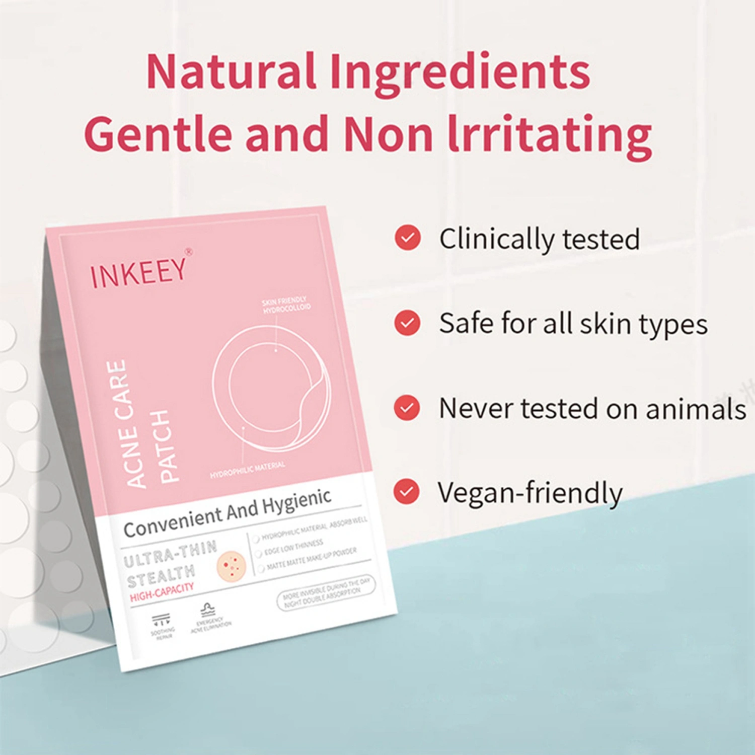 Acne Patches, Ultra Thin Invisible Pimple Patches Skin Care Sticker