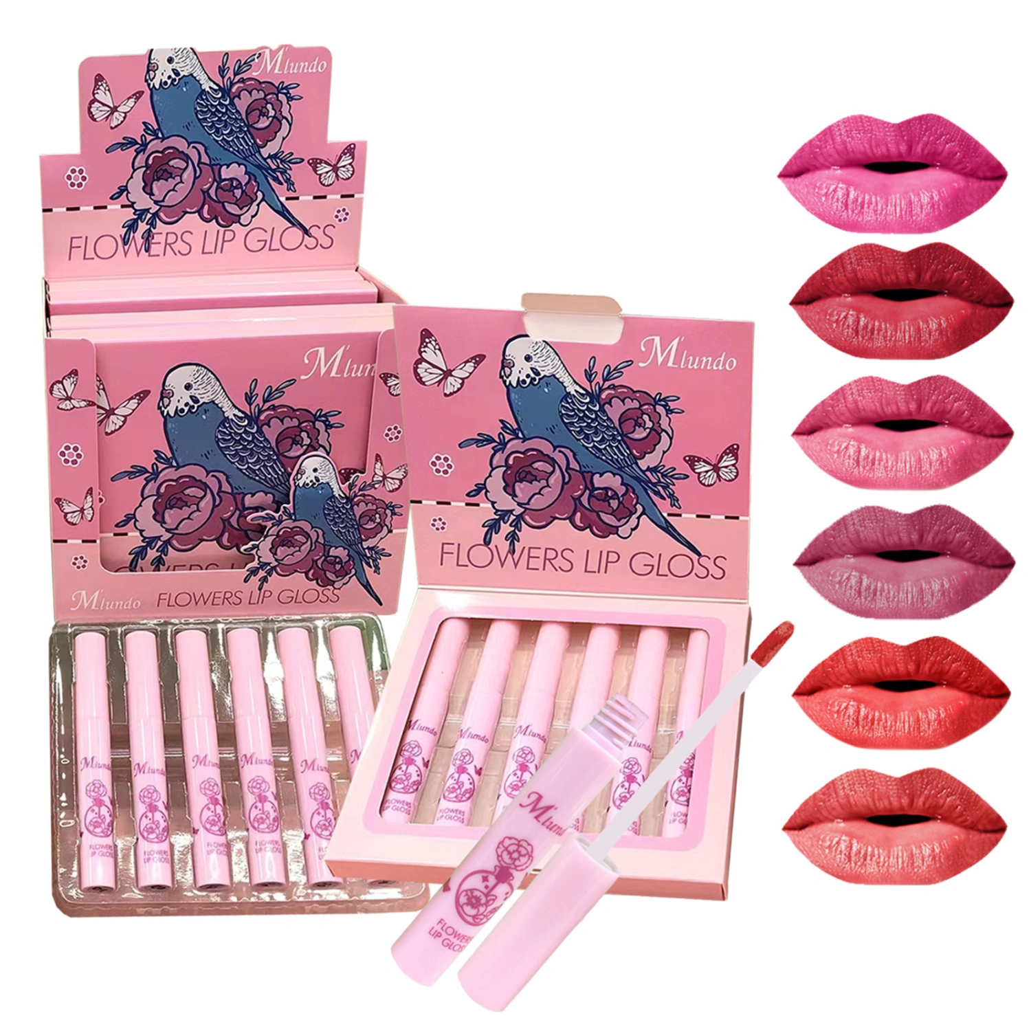 Lip Gloss Set Waterproof Liquid Matte Lipsticks Makeup Cosmetics