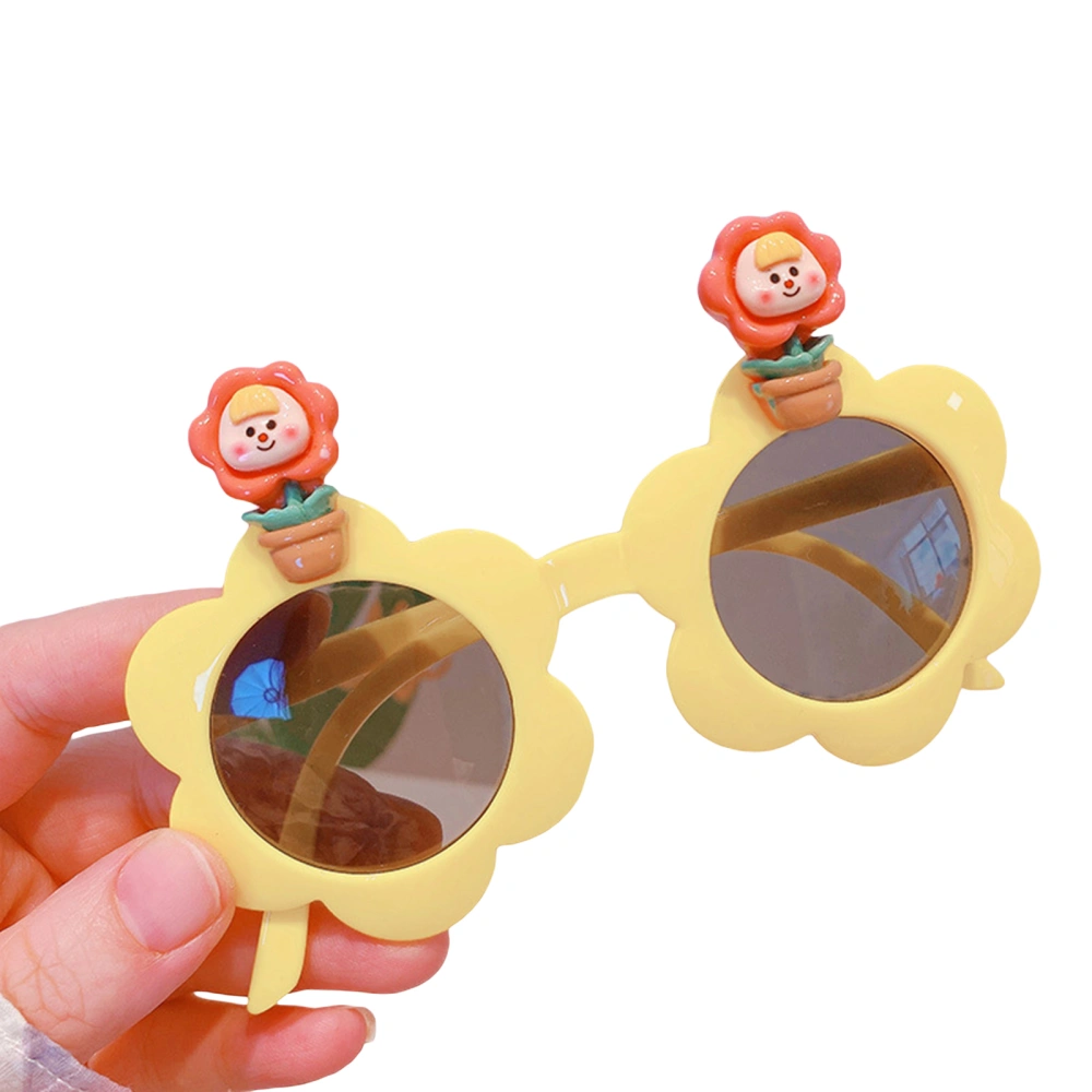 Toddler Boys Girls Sunglasses Cute Flower Sunglasses Outdoor Eyewear