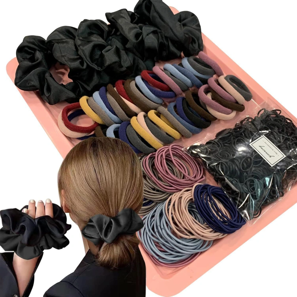 Women Hair Ties Set, Elastic Hair Scrunchies Ponytail Holder Hair Rope