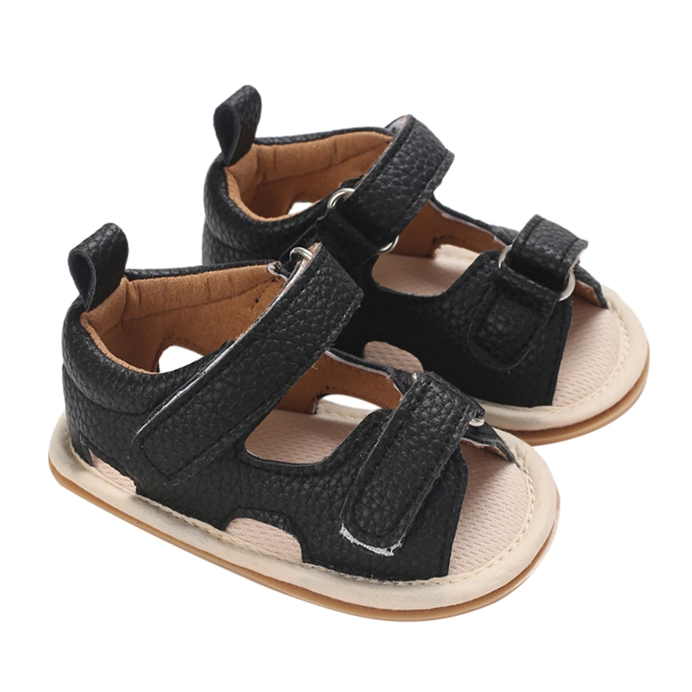 Baby Boys Summer Sandals Solid Artificial Leather Non Slip Shoes 