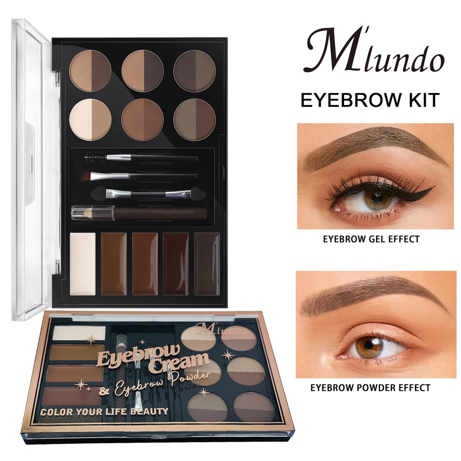 Eyebrow Powder Palette Set, Eyebrow Powder, Eyebrow Mascara Pencil