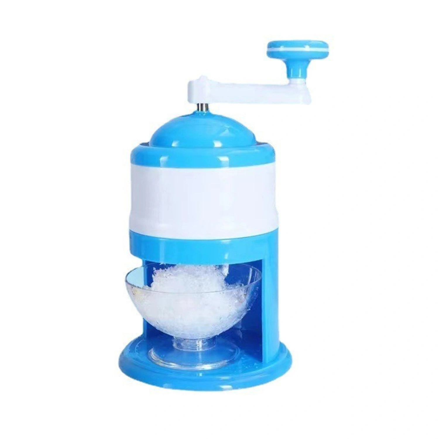 Hand-Crank Ice Crusher Portable Ice-Maker Shaved Ice Machine 