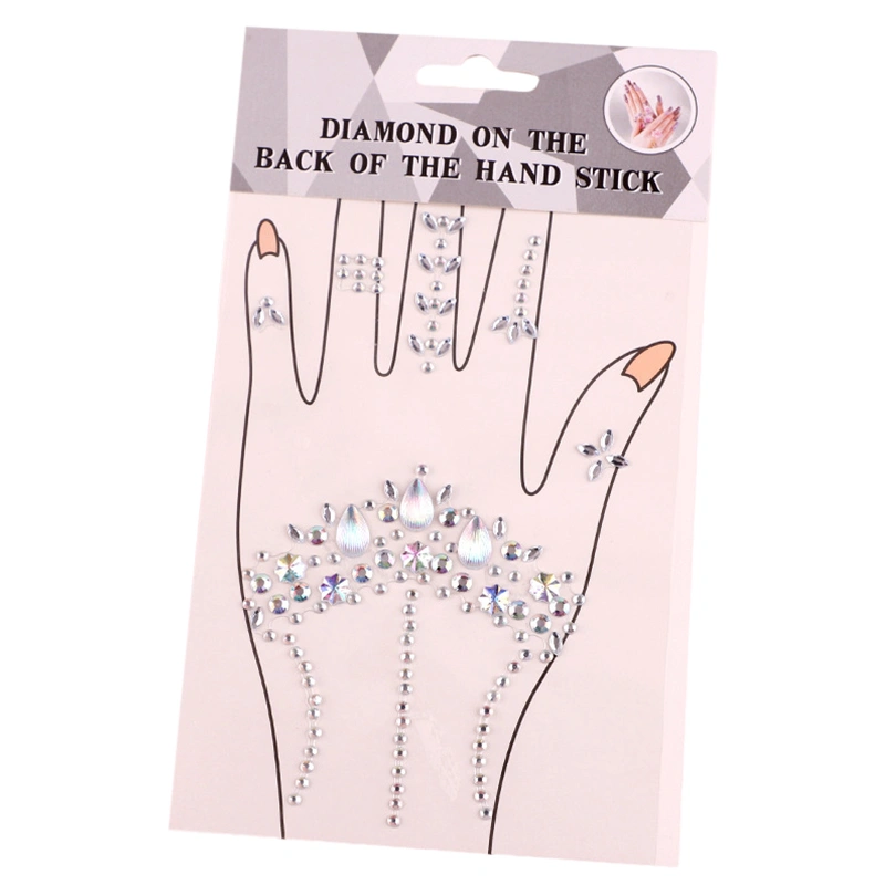 Hand Gems Rhinestones Sticker Self Adhesive Sticker Jewels for Nail