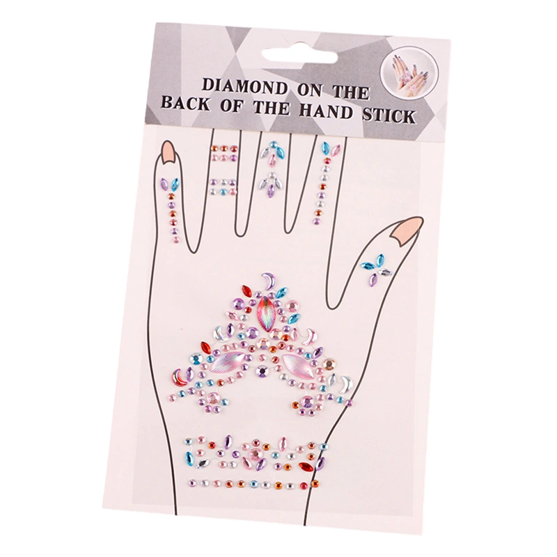Hand Gems Rhinestones Sticker Self Adhesive Sticker Jewels for Nail