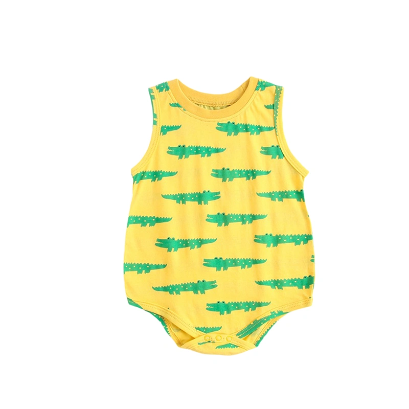 Baby Boy Girl Sleeveless Romper Casual Whale Print Tank Top Jumpsuit