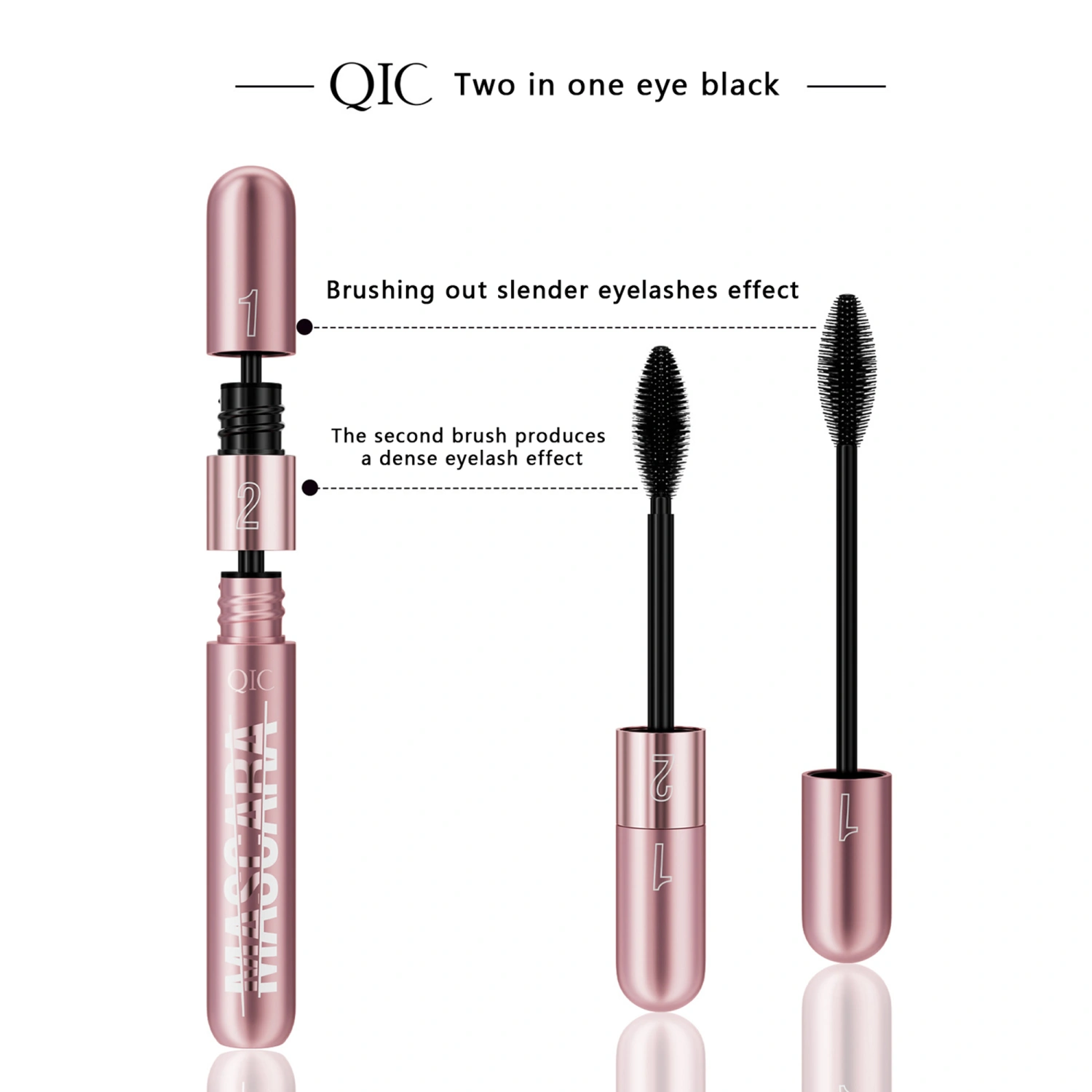 Waterproof Smudge-Proof Mascara Voluminous Long Lashes Lasting Mascara