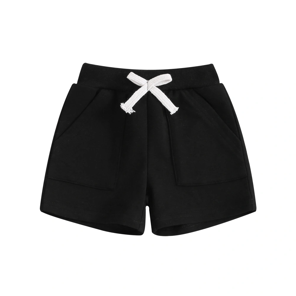 Baby Boys Shorts, Elastic Waist Casual Summer Bottoms with Pockets