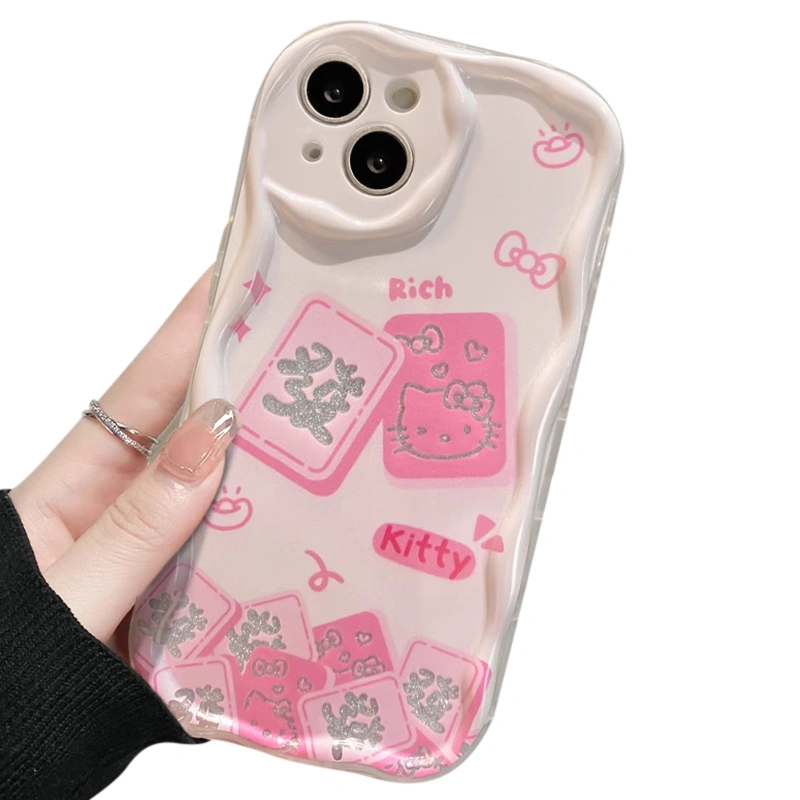 Phone Case for iPhone 11 12 13 14 Pro Shockproof Kitty Phone Cover 