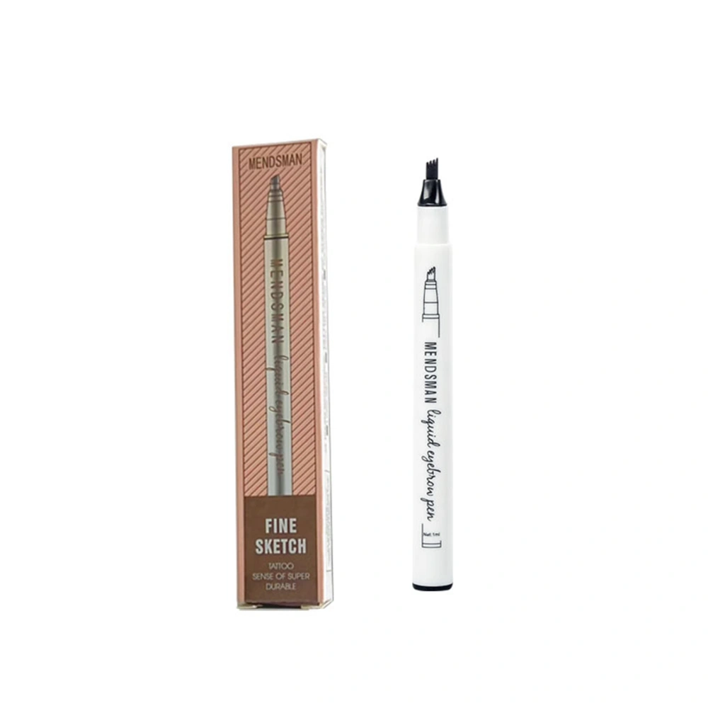 Liquid Eyebrow Pen, 4 Tips Super Fine Waterproof Eyebrow Color