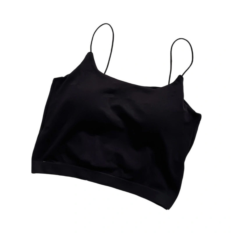 Women's Crop Cami Tops with Padded Cups Spaghetti Strap Camisole