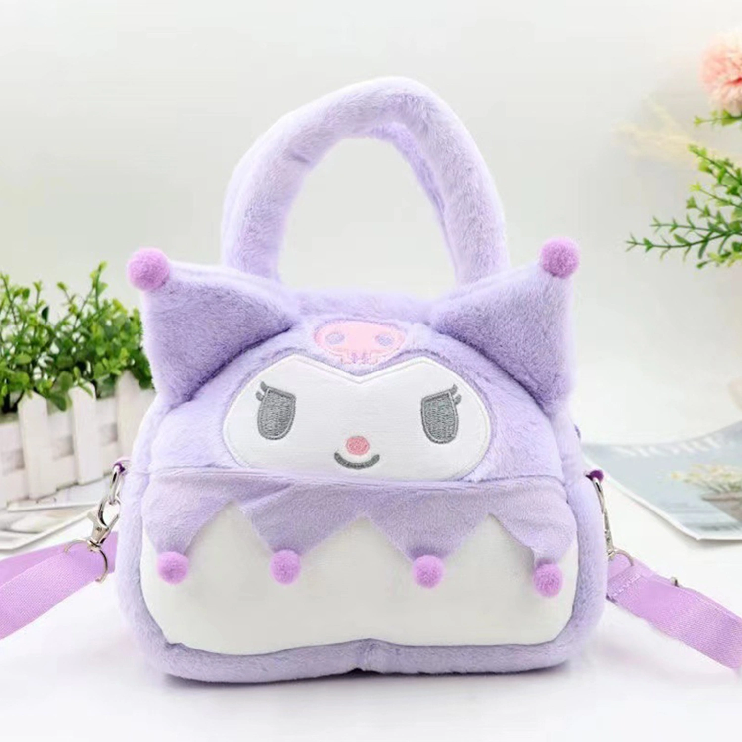 Girl Plush Crossbody Bag Cute Cartoon Animal Shoulder Bag Handbags