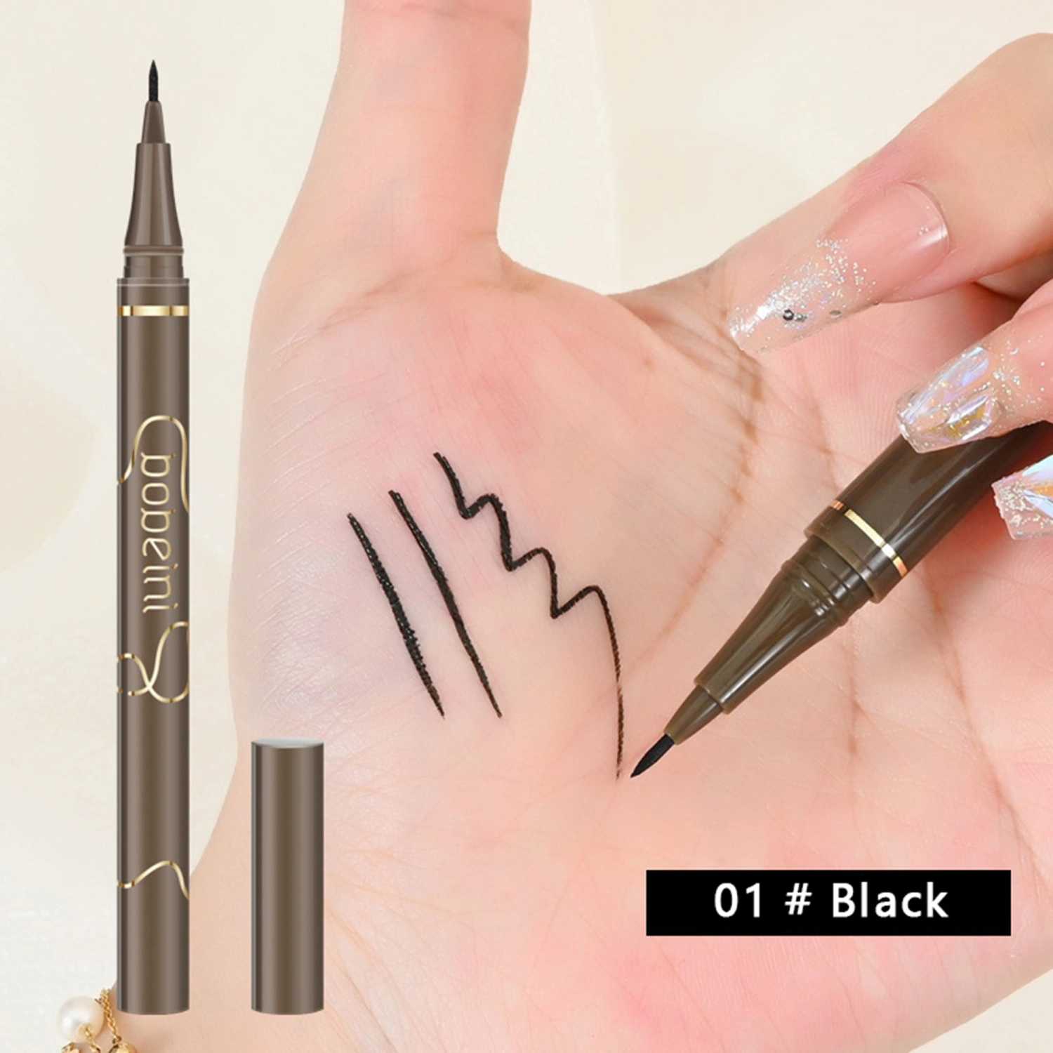 Liquid Eyeliner Pen, Quick Dry Smooth Waterproof Smudge-proof Eyeliner