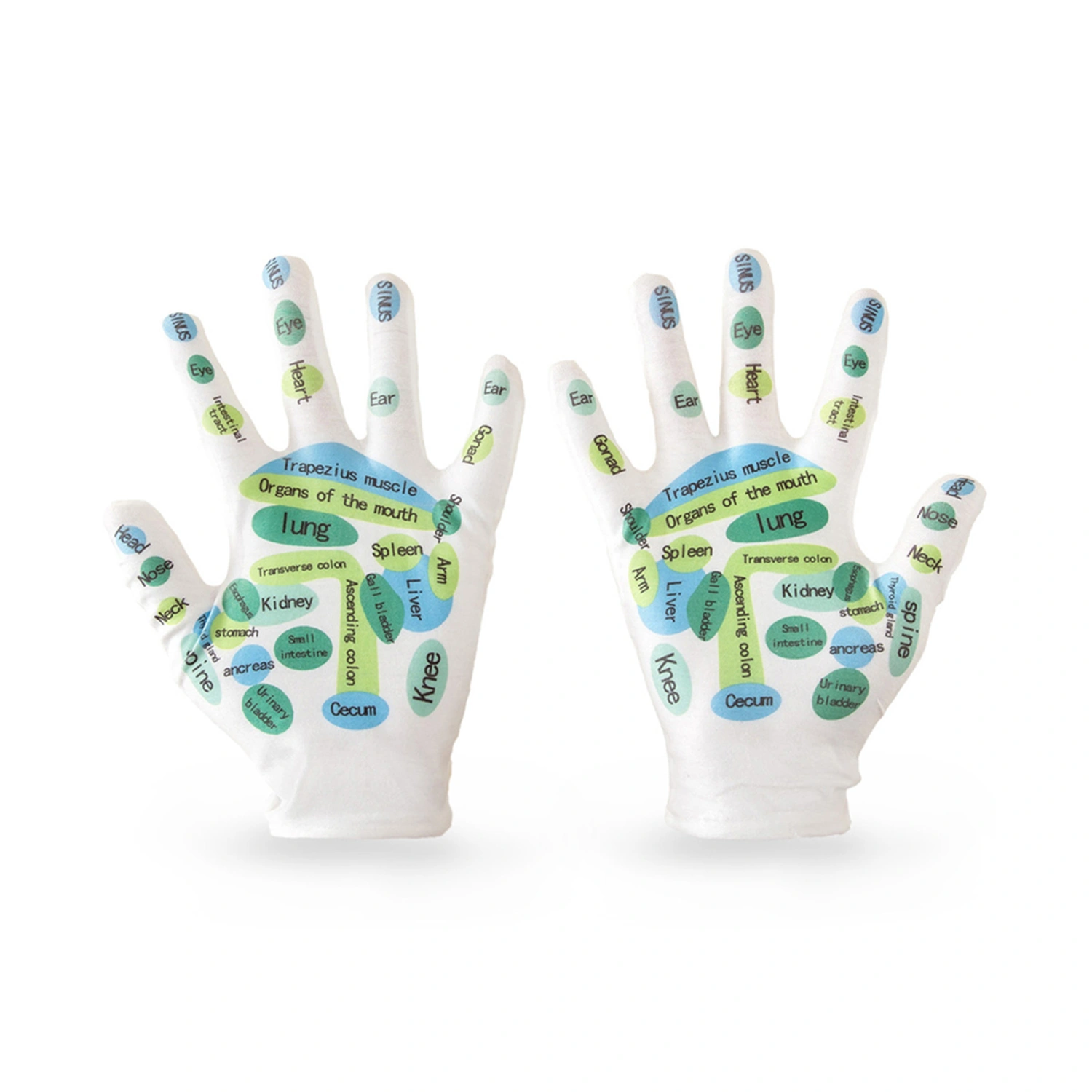 Reflexology Socks and Gloves Acupressure Socks with English Chart