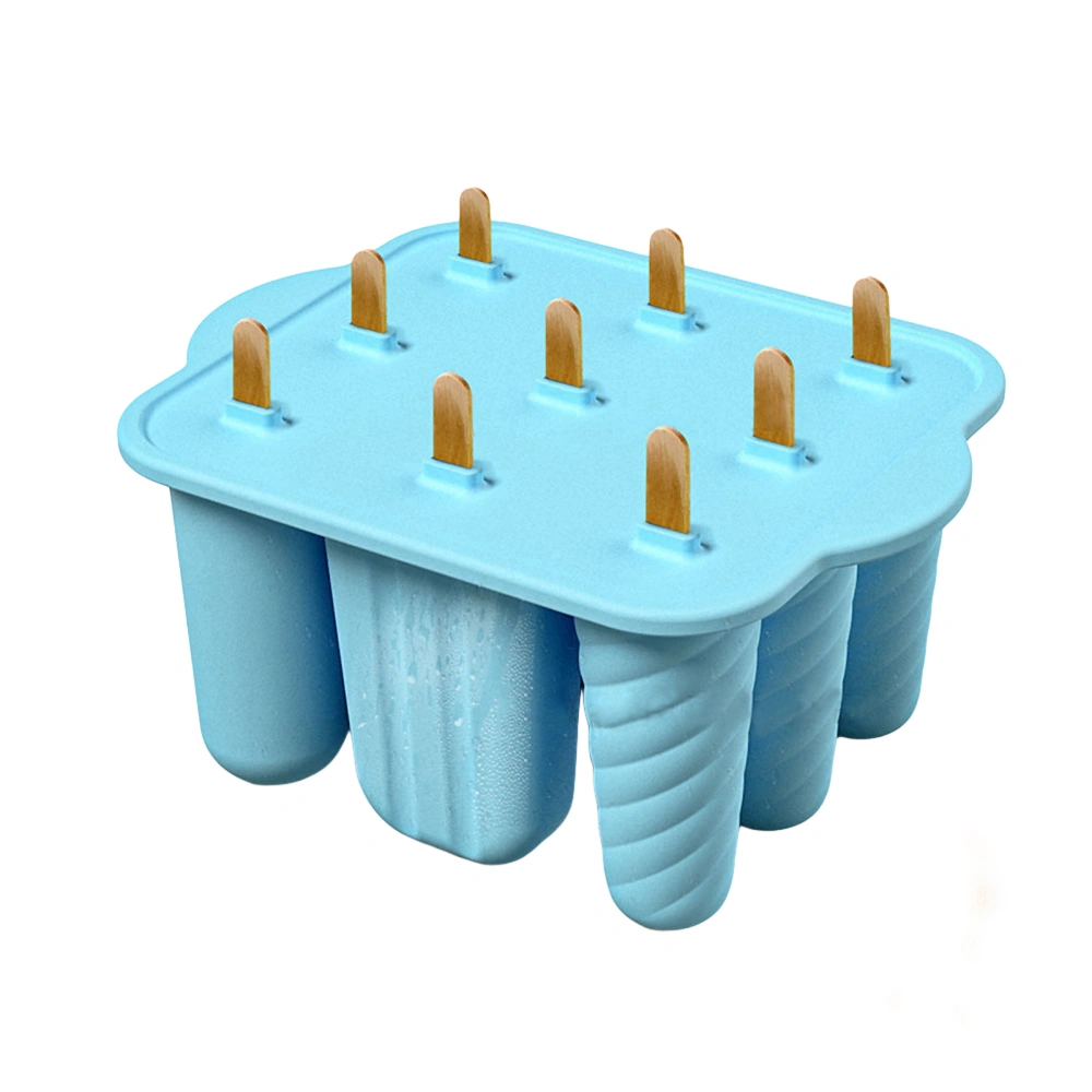 Silicone Popsicle Molds 9 Cavities Ice Pop Maker Ice Cream Molds