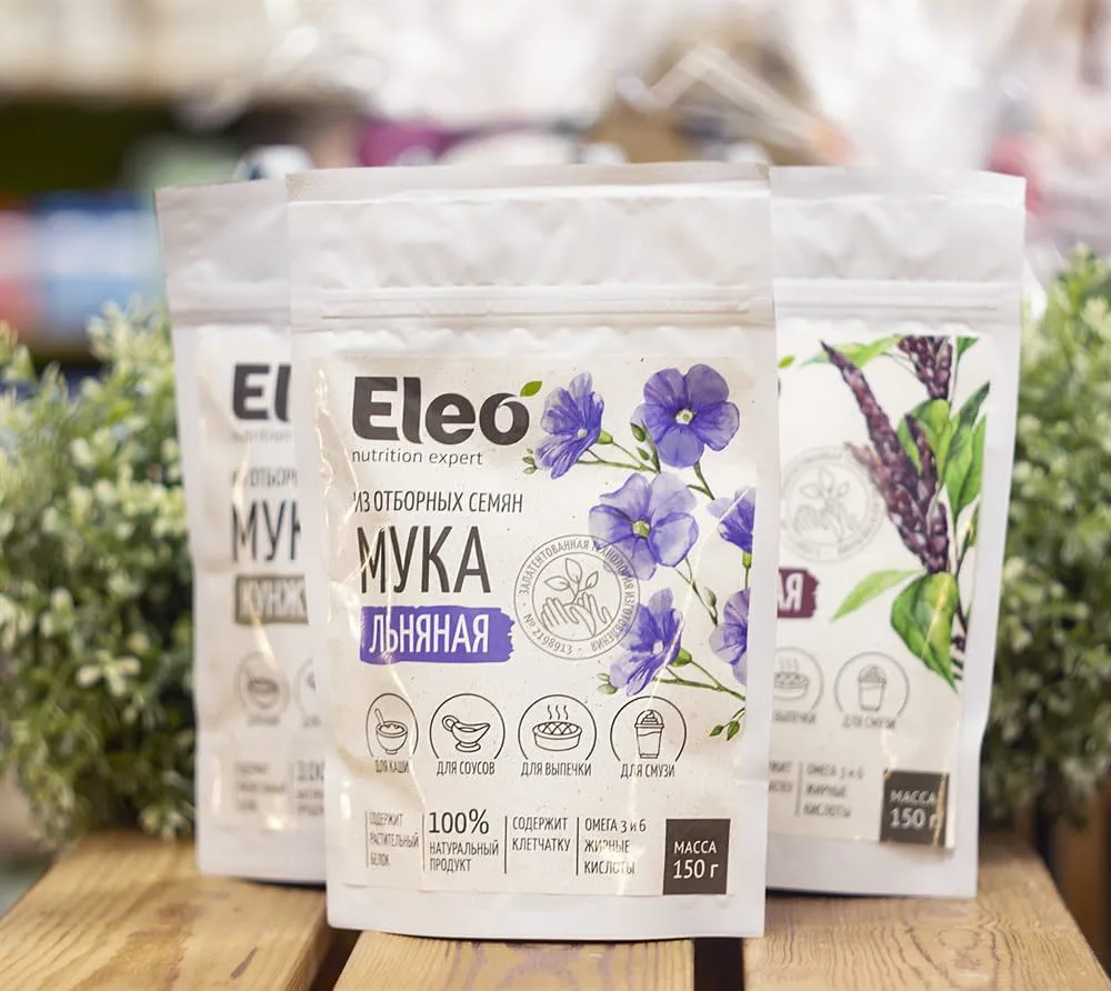 Eleo Siberian All Natural Gluten Free Flaxseed Flour 150g / 5.29oz