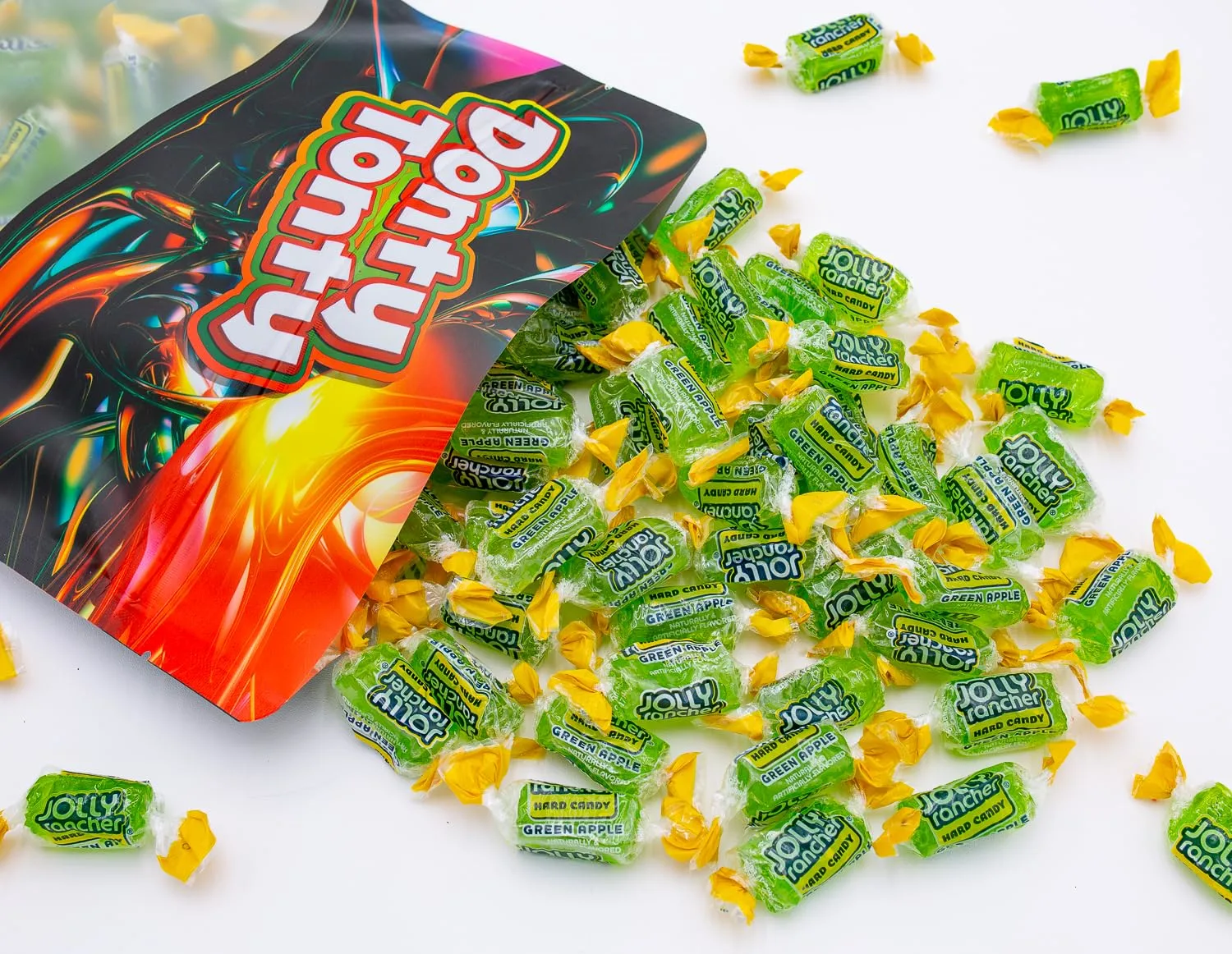 JOLLY RANCHER Hard Candy GREEN APPLE Original Flavor 2 lb - Bulk Bag, Individually Wrapped (148 Pieces)