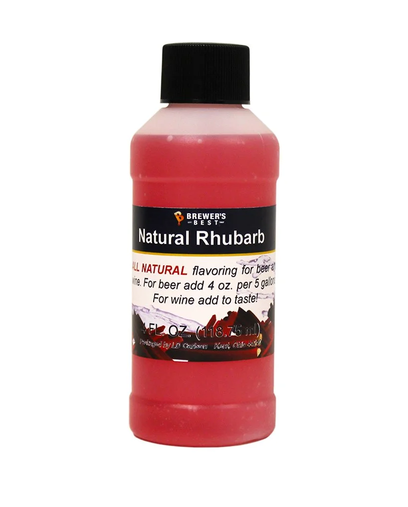 Brewer’s Best 3786 Natural Rhubarb 4 oz Brewing Flavoring, Various