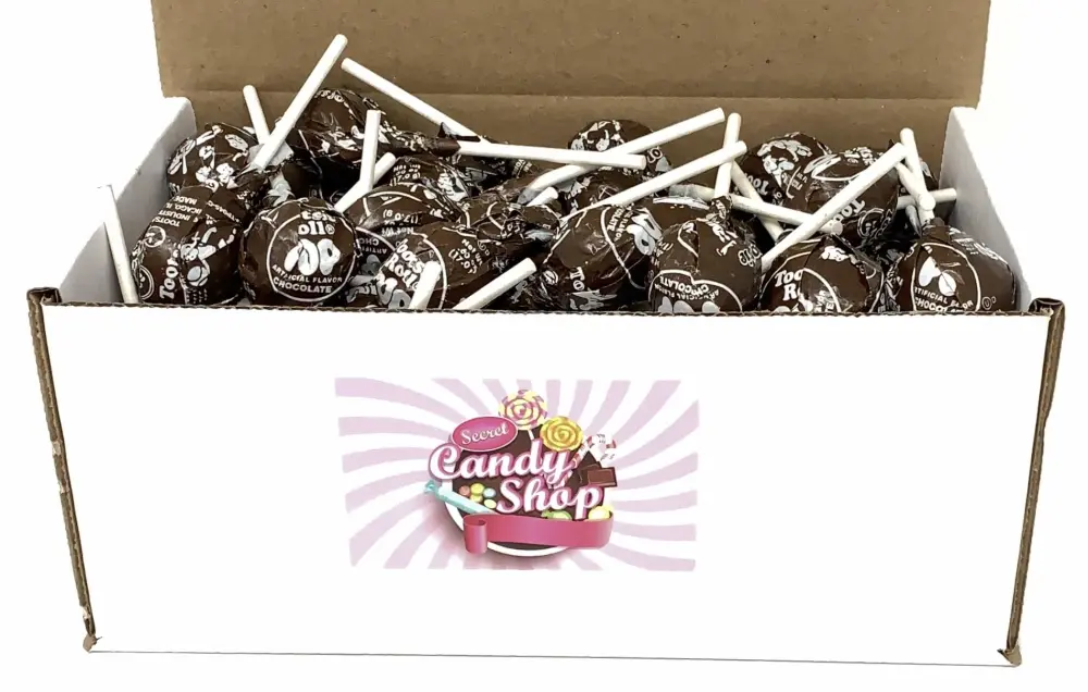 SECRET CANDY SHOP Tootsie Pops Lollipops 40 Lollies in a Box (Chocolate)