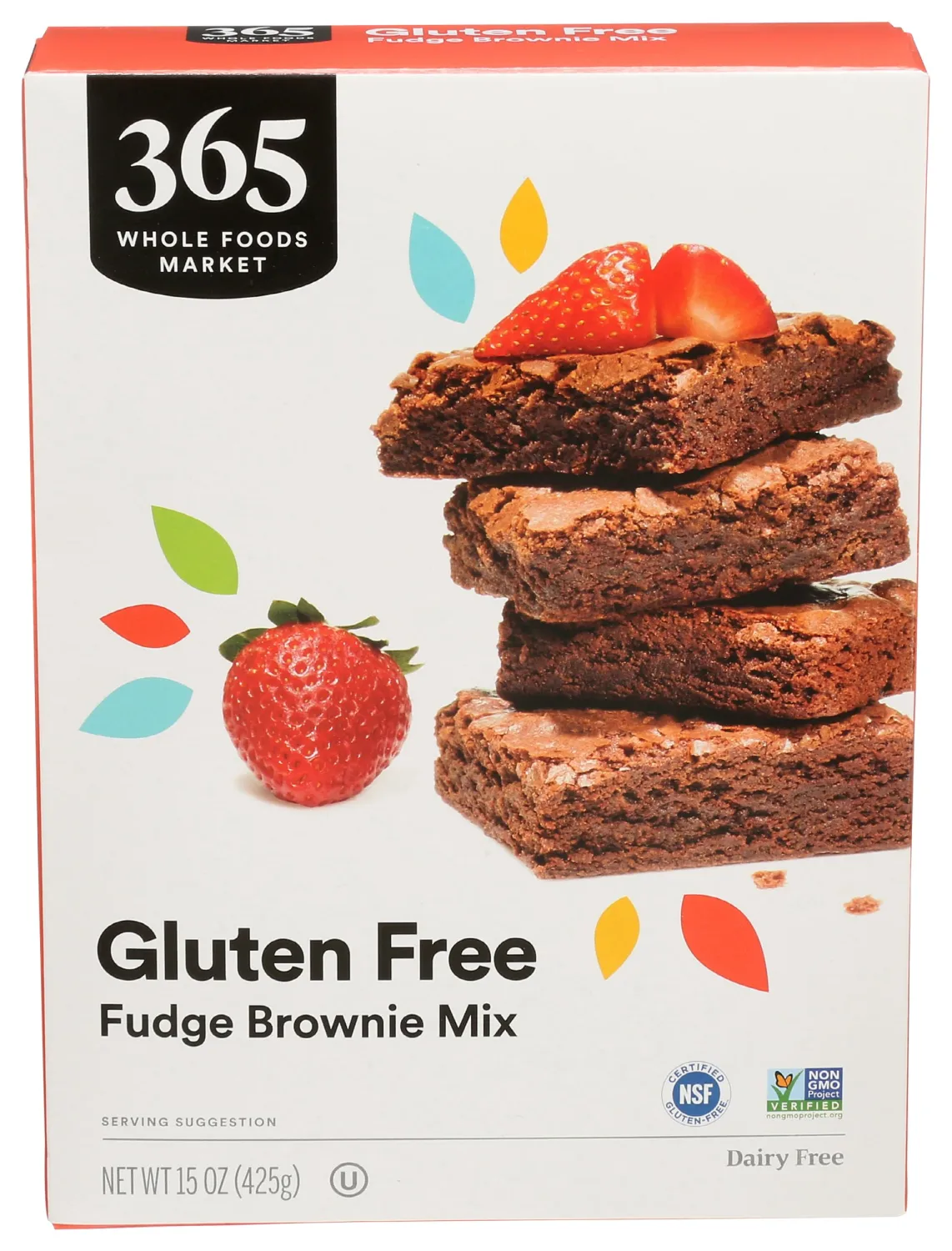 365 by Whole Foods Market, Gluten Free Brownie Mix, 15 Ounce