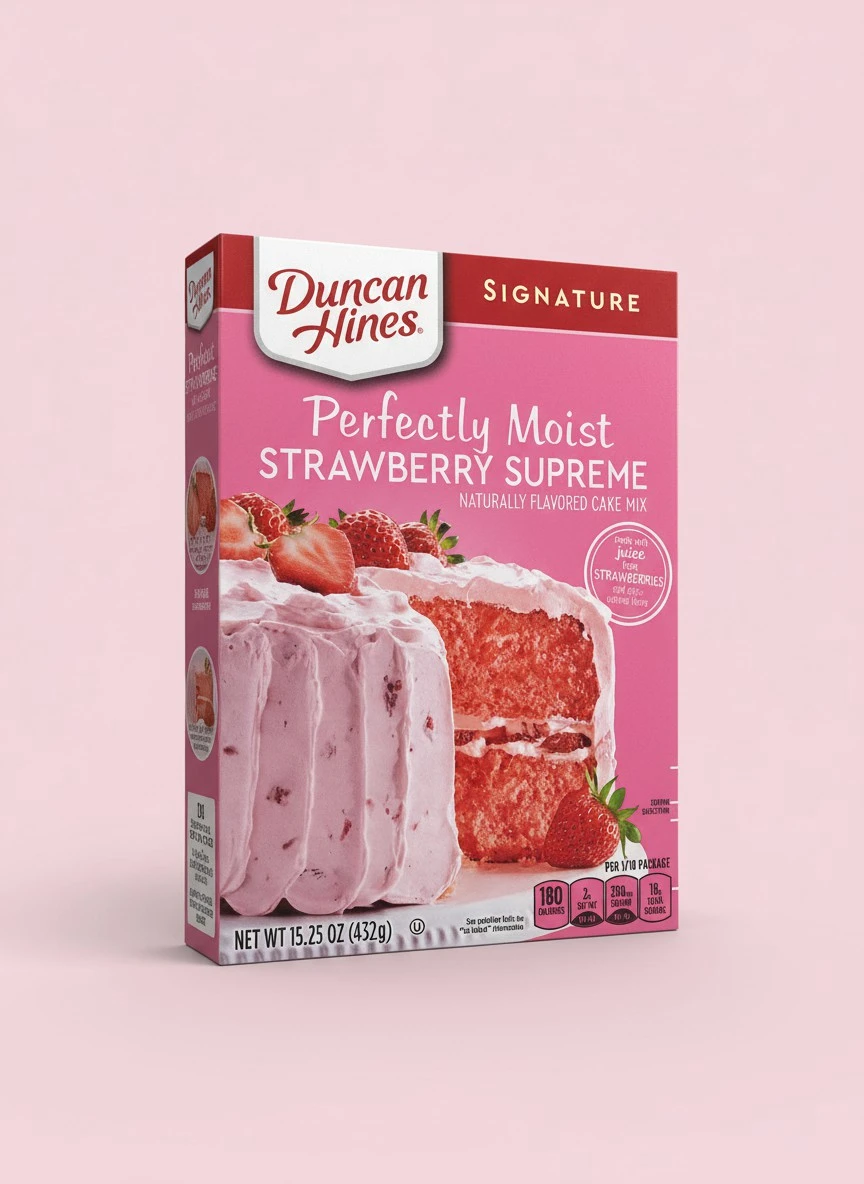 Duncan Hines Signature Moist Cake Mix - Strawberry Supreme - 16.5 oz - 2 Pack