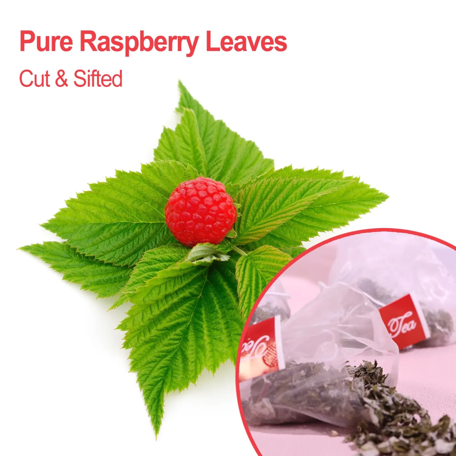 FullChea - Raspberry Leaf Tea Bag, 40 Teabags - Natural Pregnancy Tea - Pure Red Raspberry Leaf Herbal Tea - Non-GMO - Caffeine-free - Help Childbirth & Support Menstrual