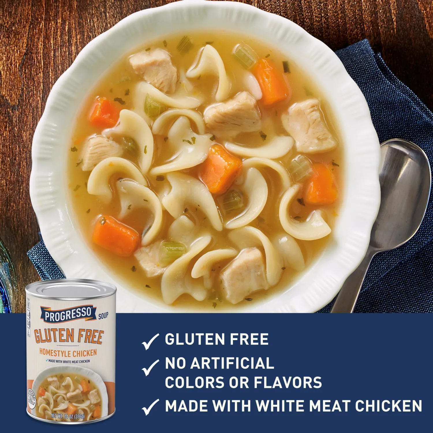 Progresso Gluten Free Homestyle Chicken Soup, 14 oz.