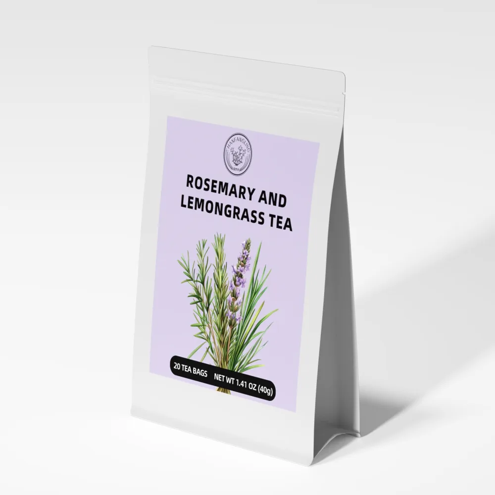 HANFANGLING Rosemary Lemongrass Tea Bag, Natural Herbal Tea, Caffeine-Free, Fresh Taste And Unique Flavor, 20 Tea Bags