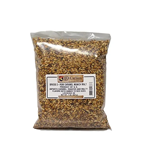 Briess Grain U.S. Brewers Malt for Beer Making & Home Brewing 1 LB (Caramel Munich)